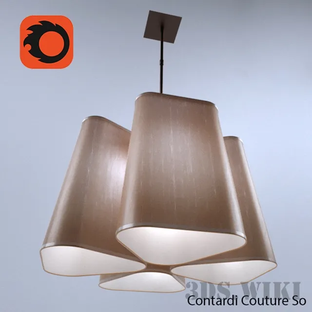 lighting – Chandelier Couture So – Contardi 3ds Max
