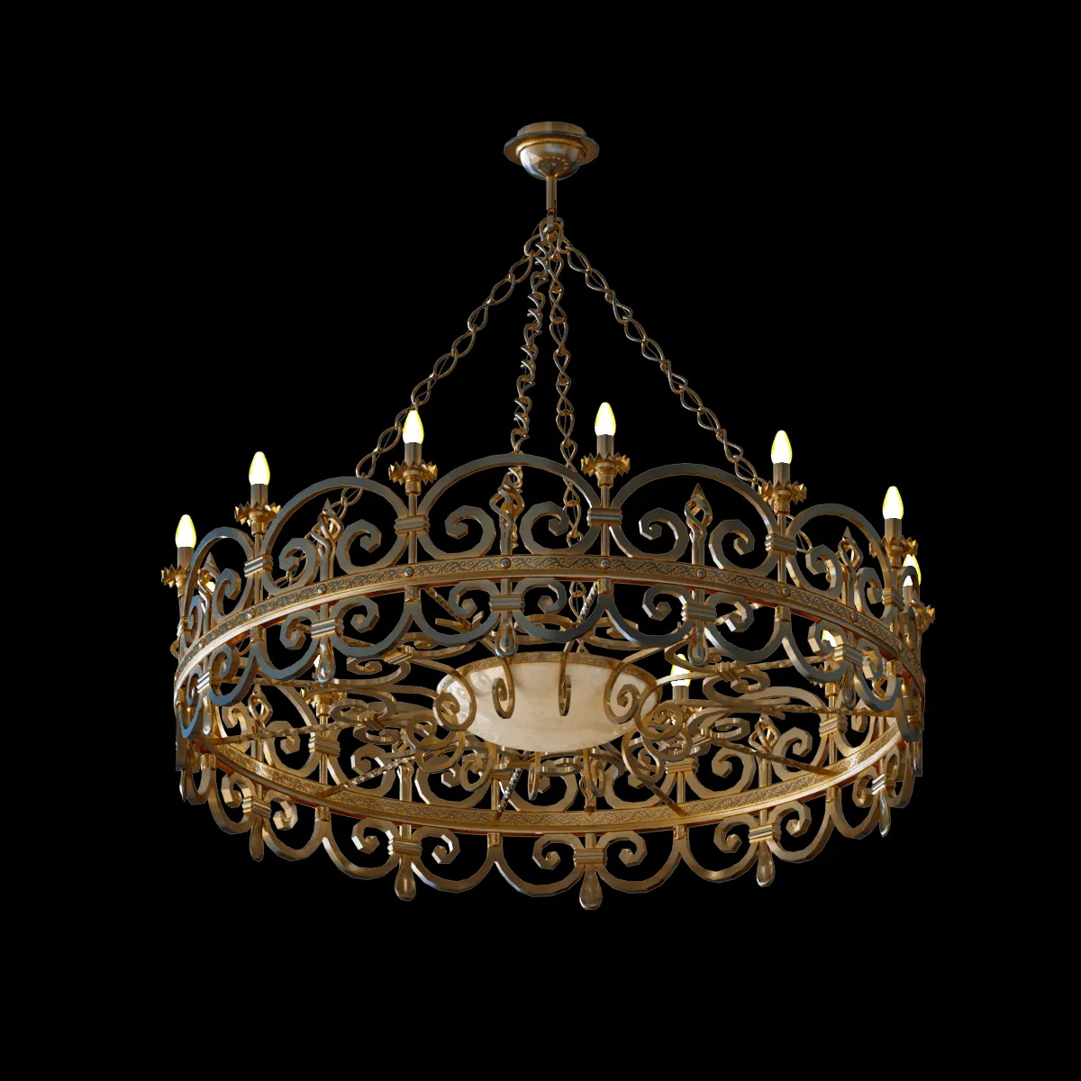 lighting – Chandelier Forged 3ds Max