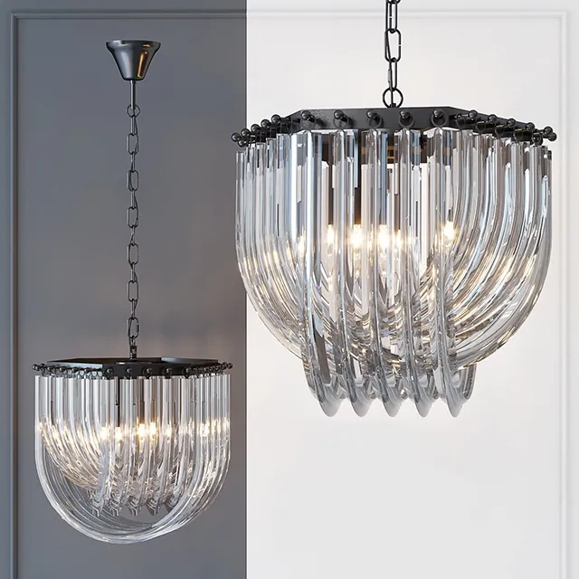 lighting – Chandelier Frozen Glass  33 3ds Max