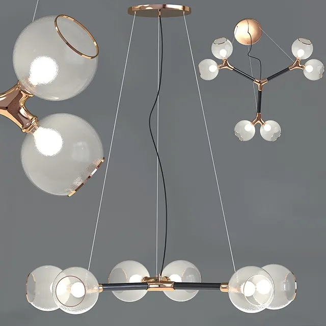 lighting – Chandelier Horus Suspension light 6 3ds Max