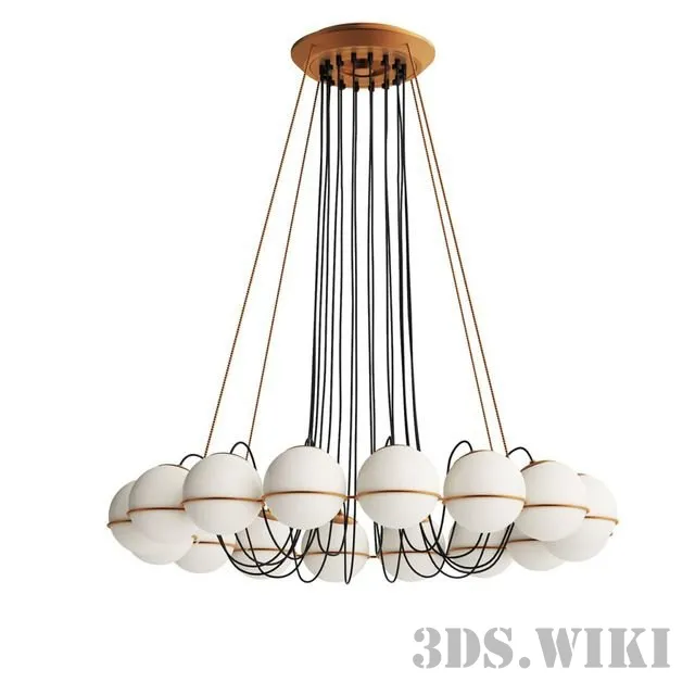 lighting – Chandelier Le Sfere 3ds Max
