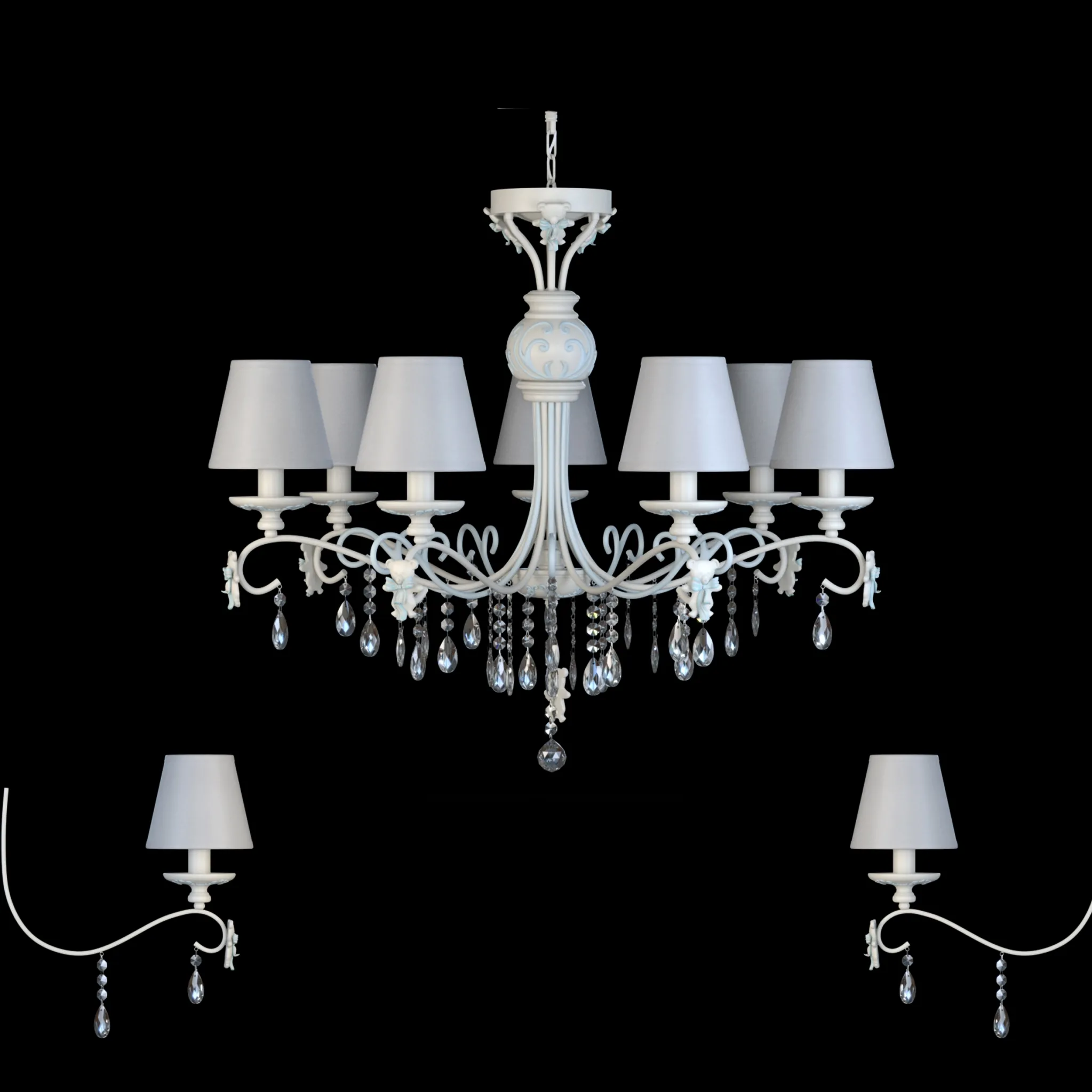 lighting – Chandelier Maytoni ARM 033-07-BL 3ds Max