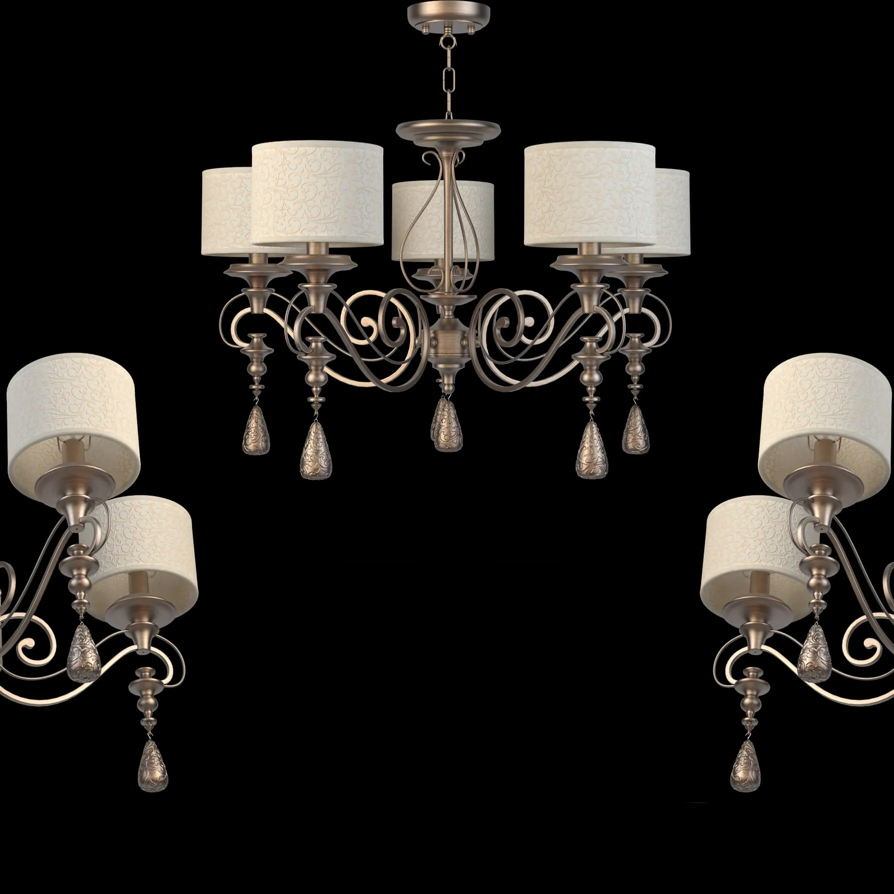 lighting – Chandelier Maytoni ARM 044-05-G 3ds Max
