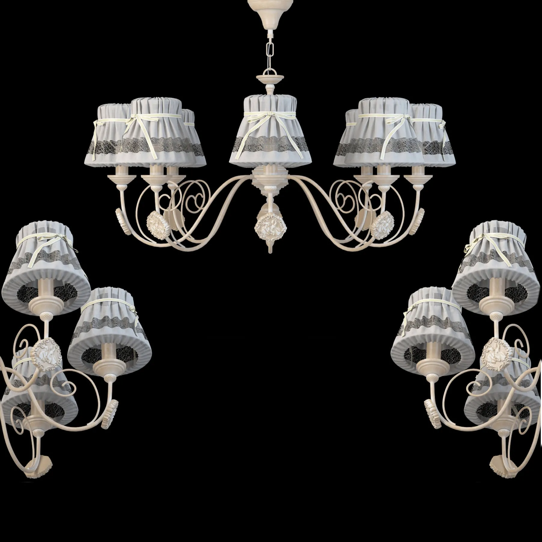 lighting – Chandelier Maytoni ARM555-08-W 3ds Max