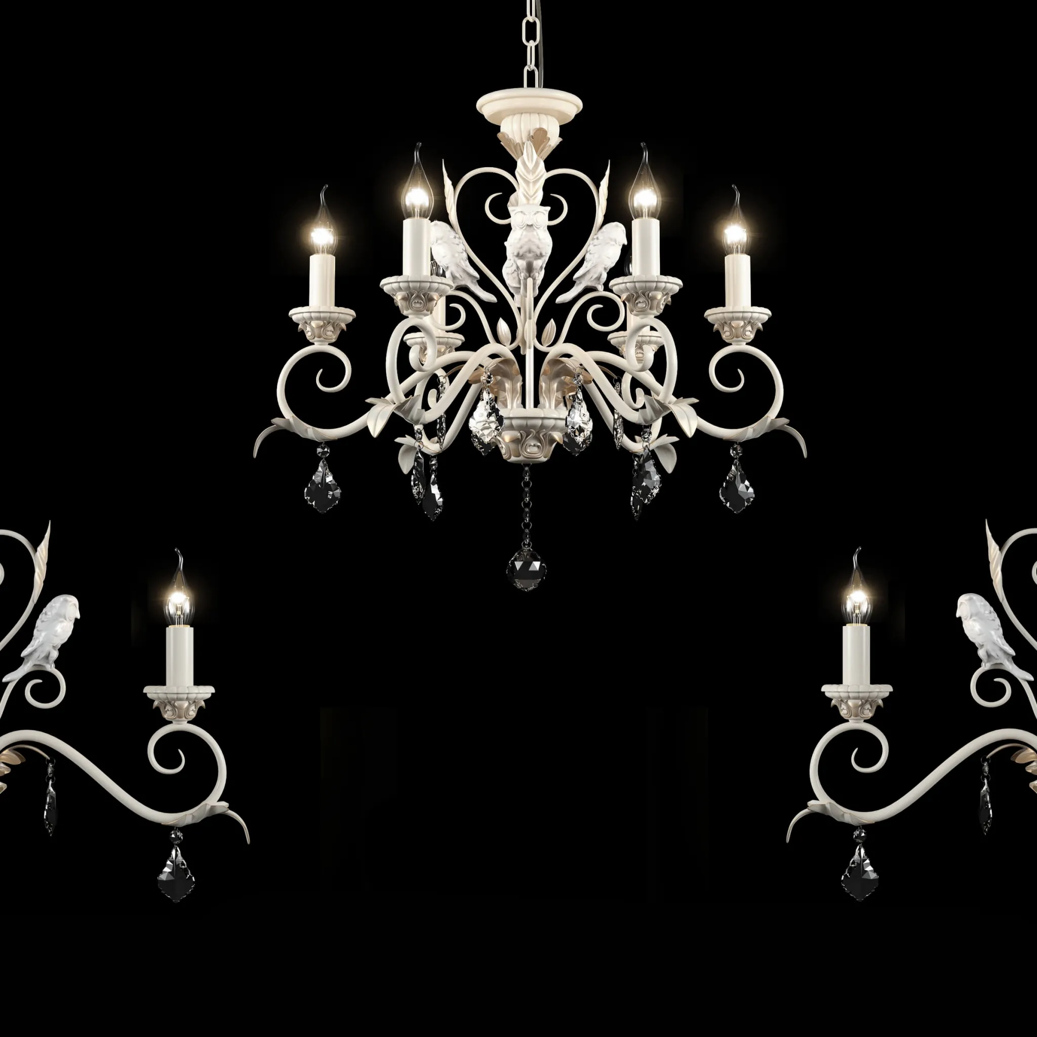 lighting – Chandelier Maytoni ARM777-08-WG 3ds Max
