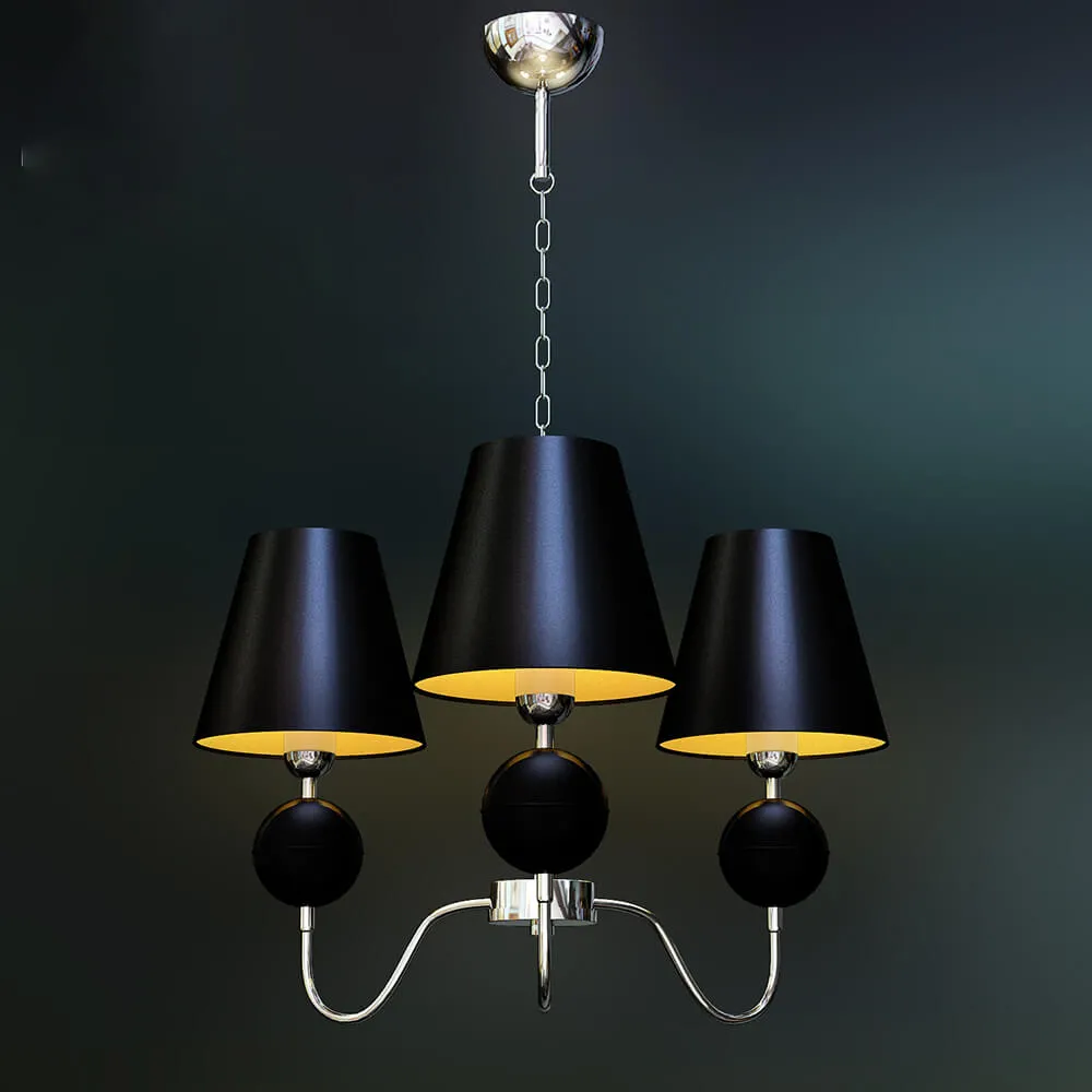 lighting – Chandelier Nowodvorski 4513 Nathalie Black 3ds Max