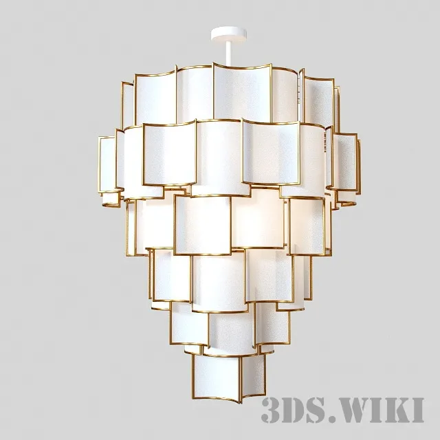 lighting – Chandelier Officina Luce Shade 3ds Max