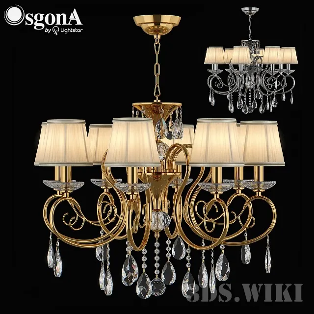 lighting – Chandelier Osgona RICERCO 693082/693084 3ds Max