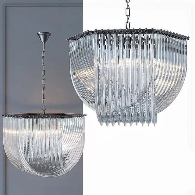 lighting – Chandelier Retro Frozen Glass 05 3ds Max