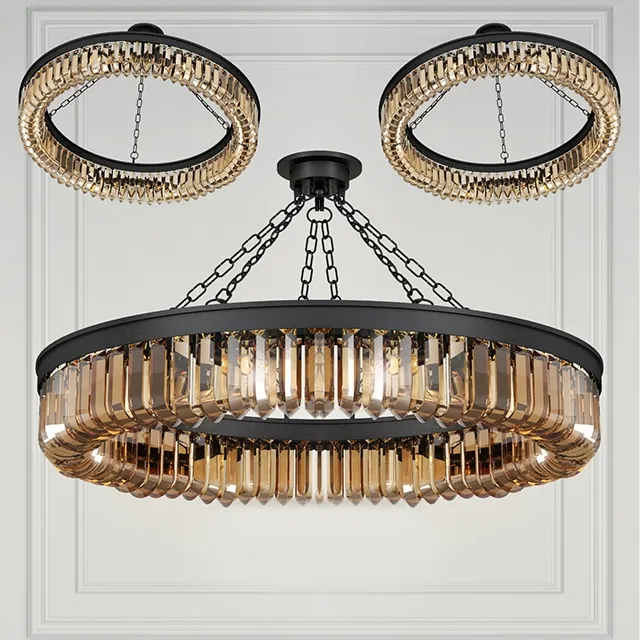 lighting – Chandelier retro frozen glass 3ds Max