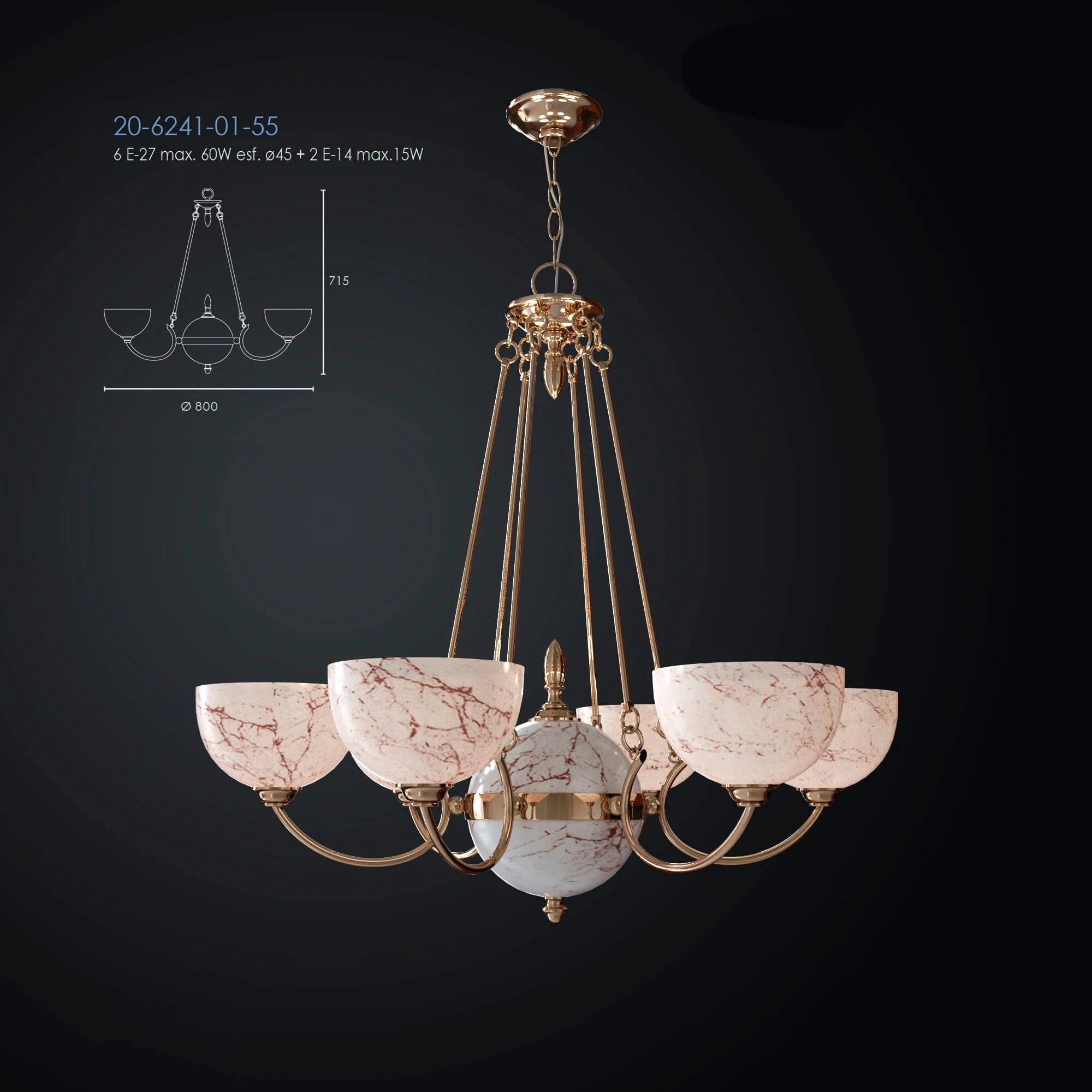 lighting – Chandelier Serie 3ds Max