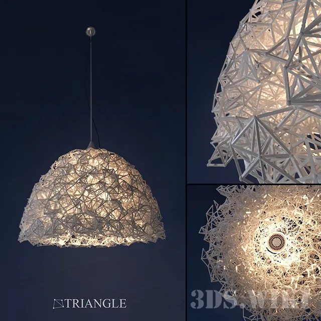 lighting – Chandelier Triangle (Handmade) 3ds Max