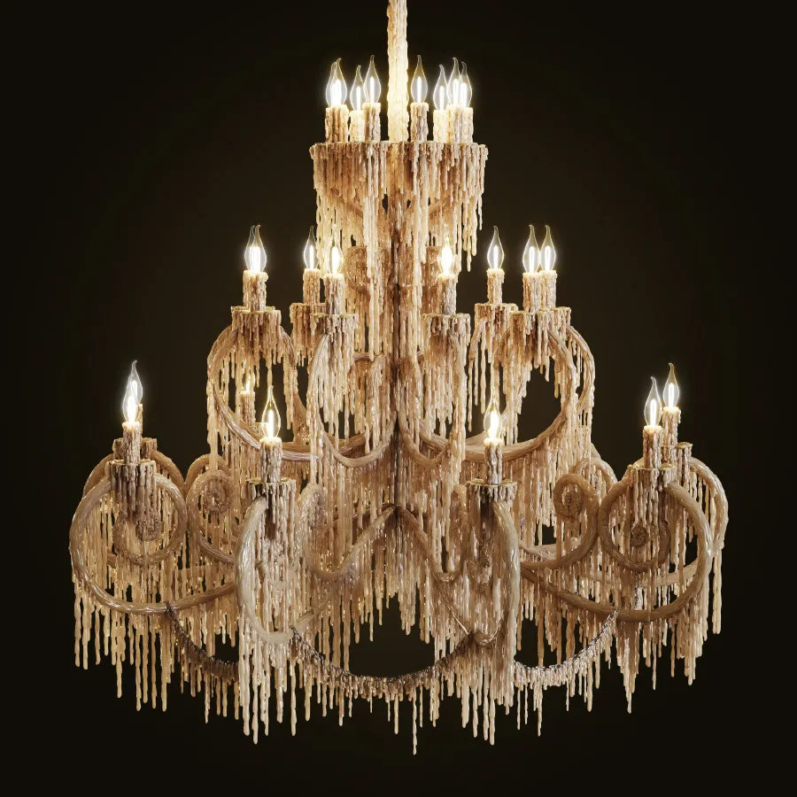 lighting – Chandelier wax v2 3ds Max
