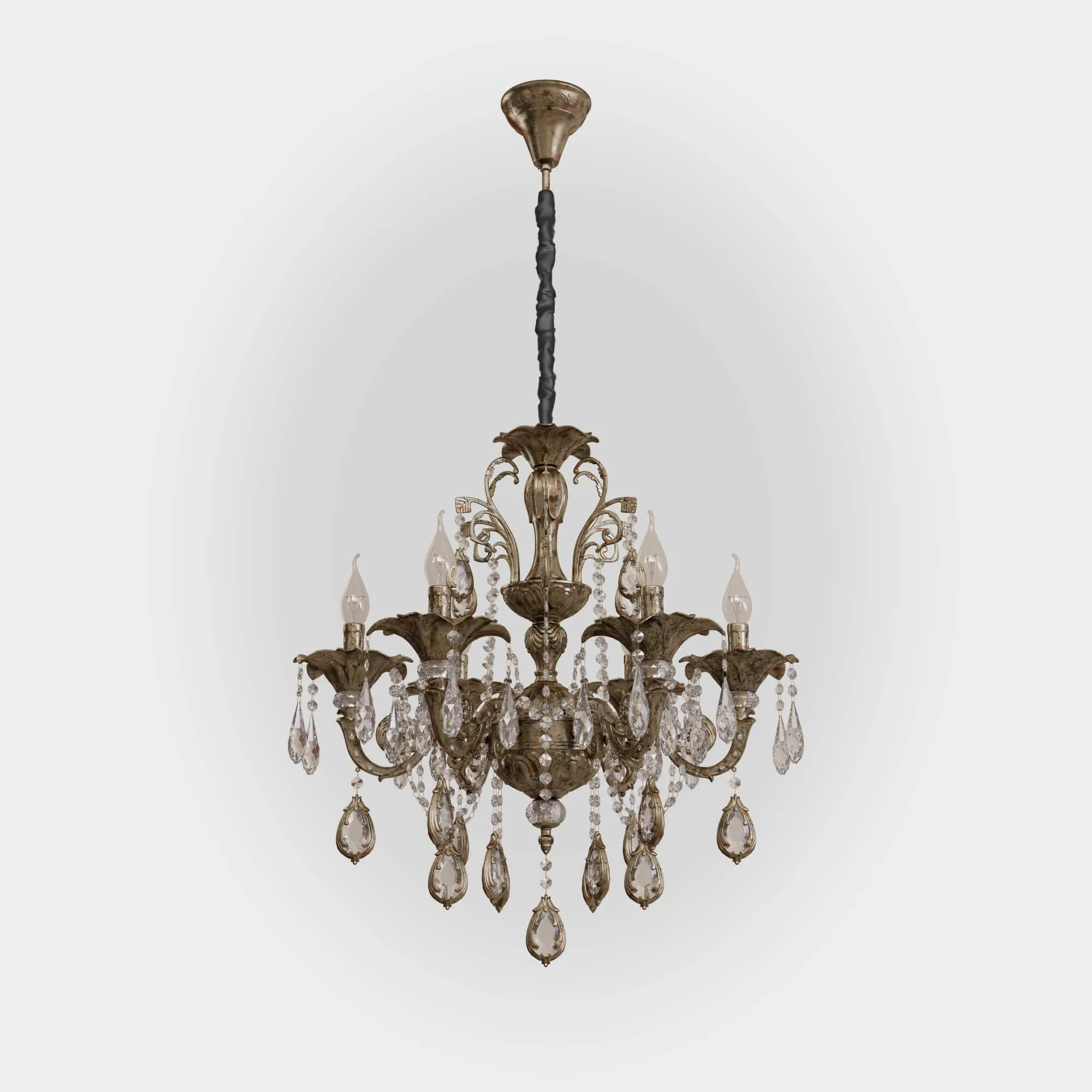 lighting – Chandelier with Bogate  crystal 2716 3ds Max