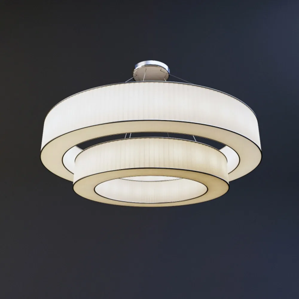 lighting – Chandelier with Two Rings/circle 3ds Max