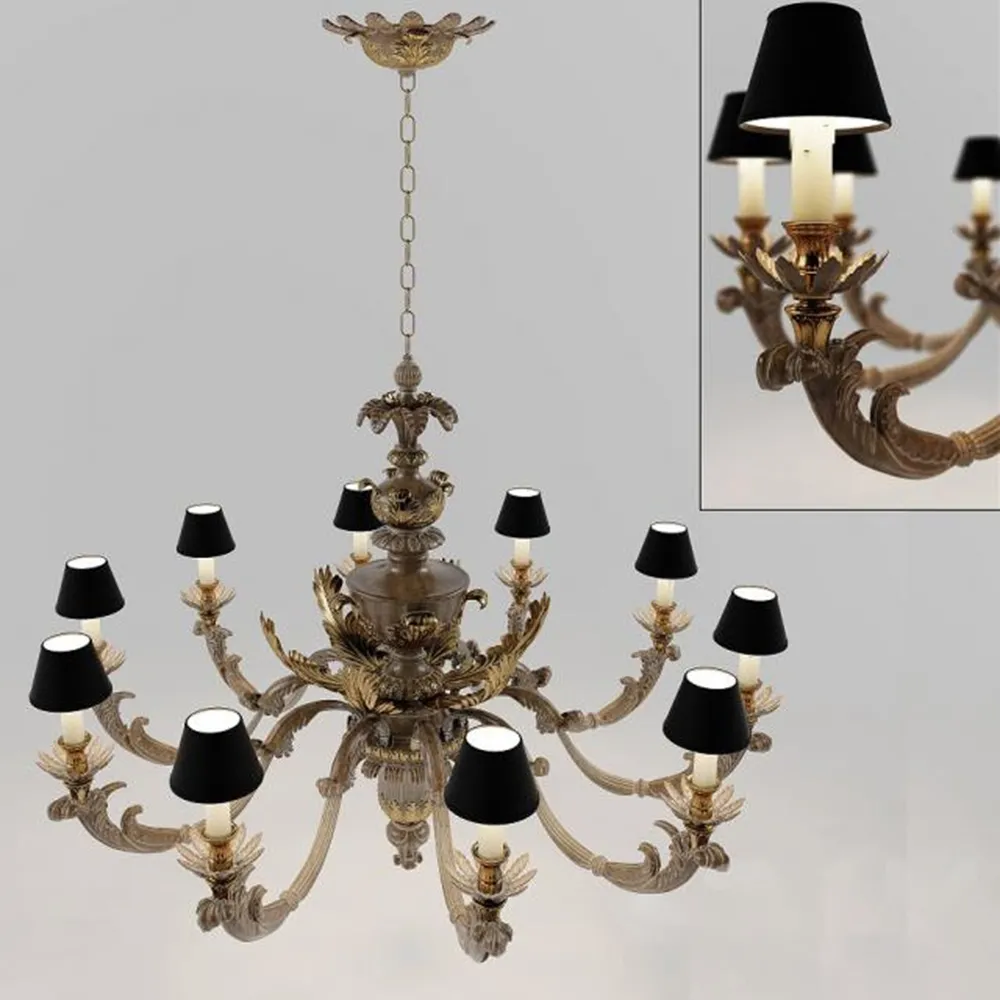 lighting – Classic chandelier Chelini 3ds Max