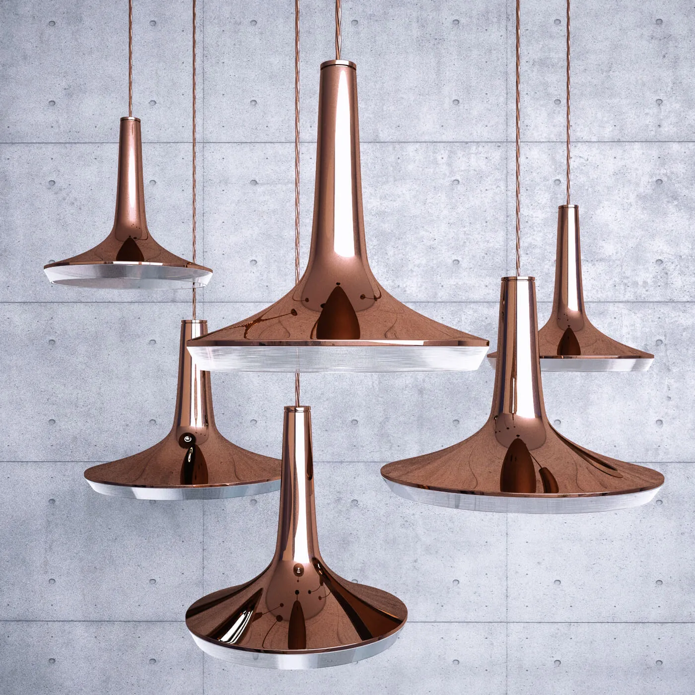 lighting – Collection of ceiling lamps 04 3ds Max