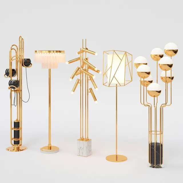 lighting – Collection of floor lamps 3ds Max