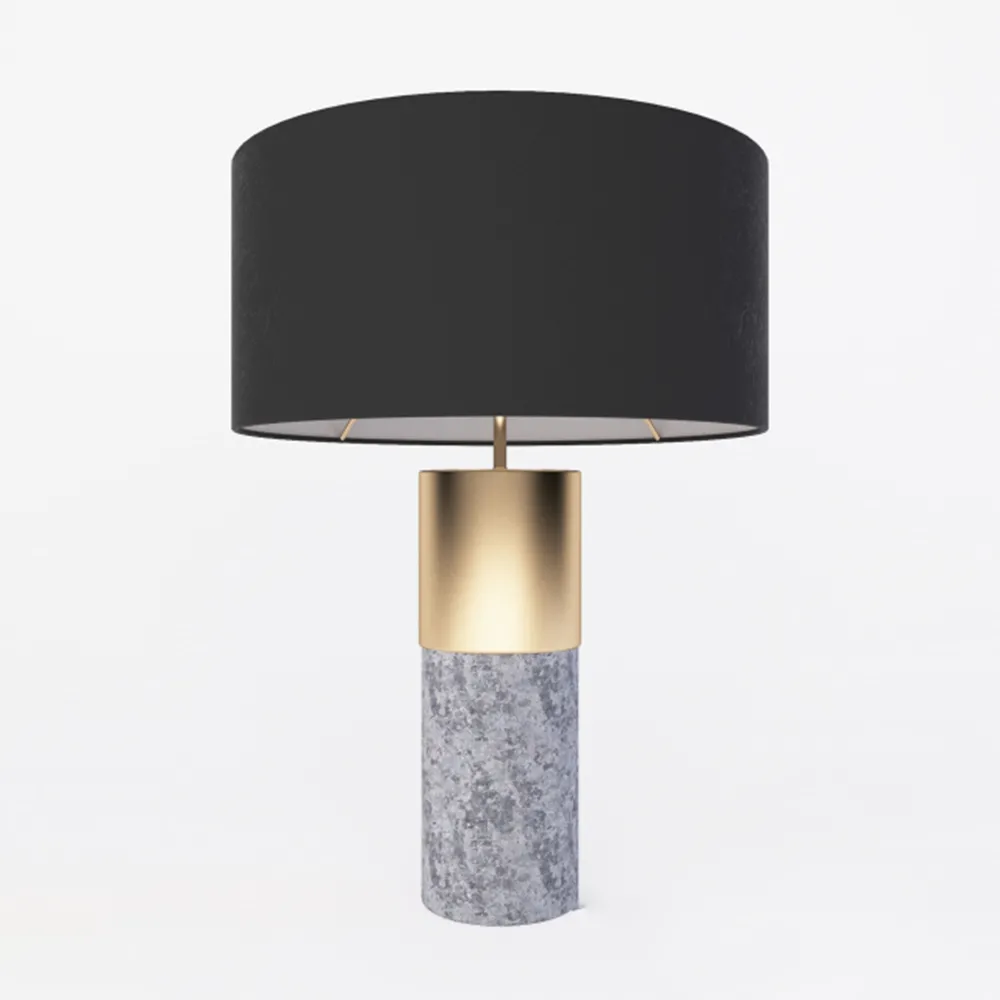 lighting – Concrete & Brass table lamp 3ds Max