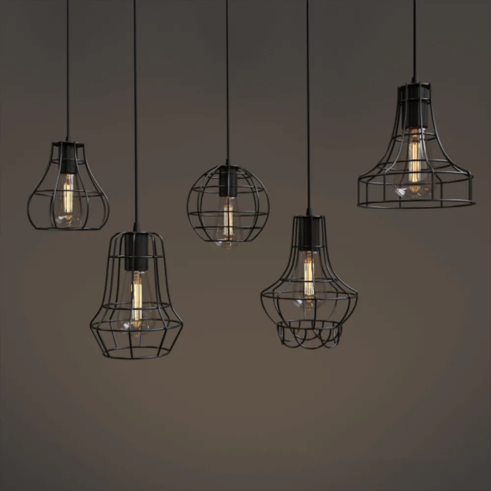 lighting – Contemporary pendant light black metal frame 3ds Max