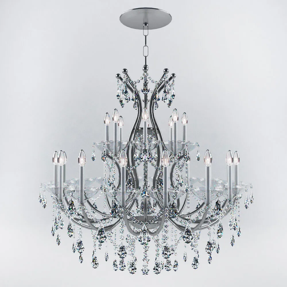 lighting – Crystal Chandelier 3ds Max