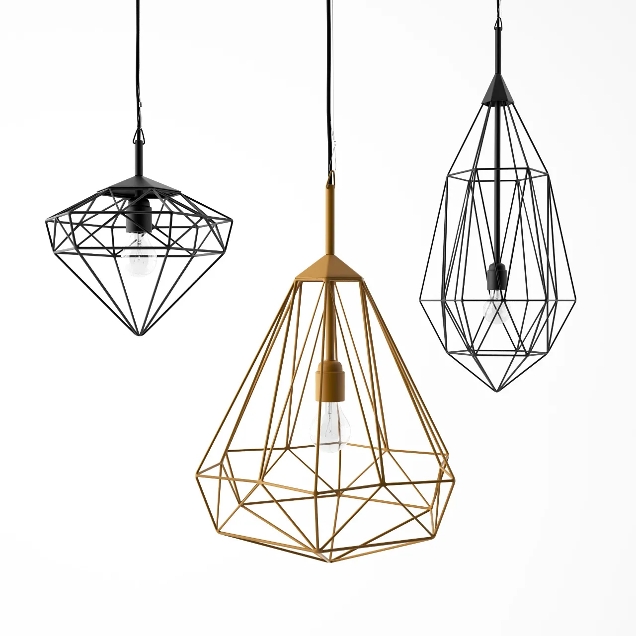 lighting – Diamonds ceiling lamp by JSPR 3ds Max