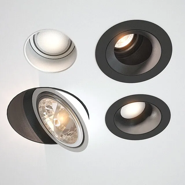 lighting – Downlights delta light 5 types 02 3ds Max