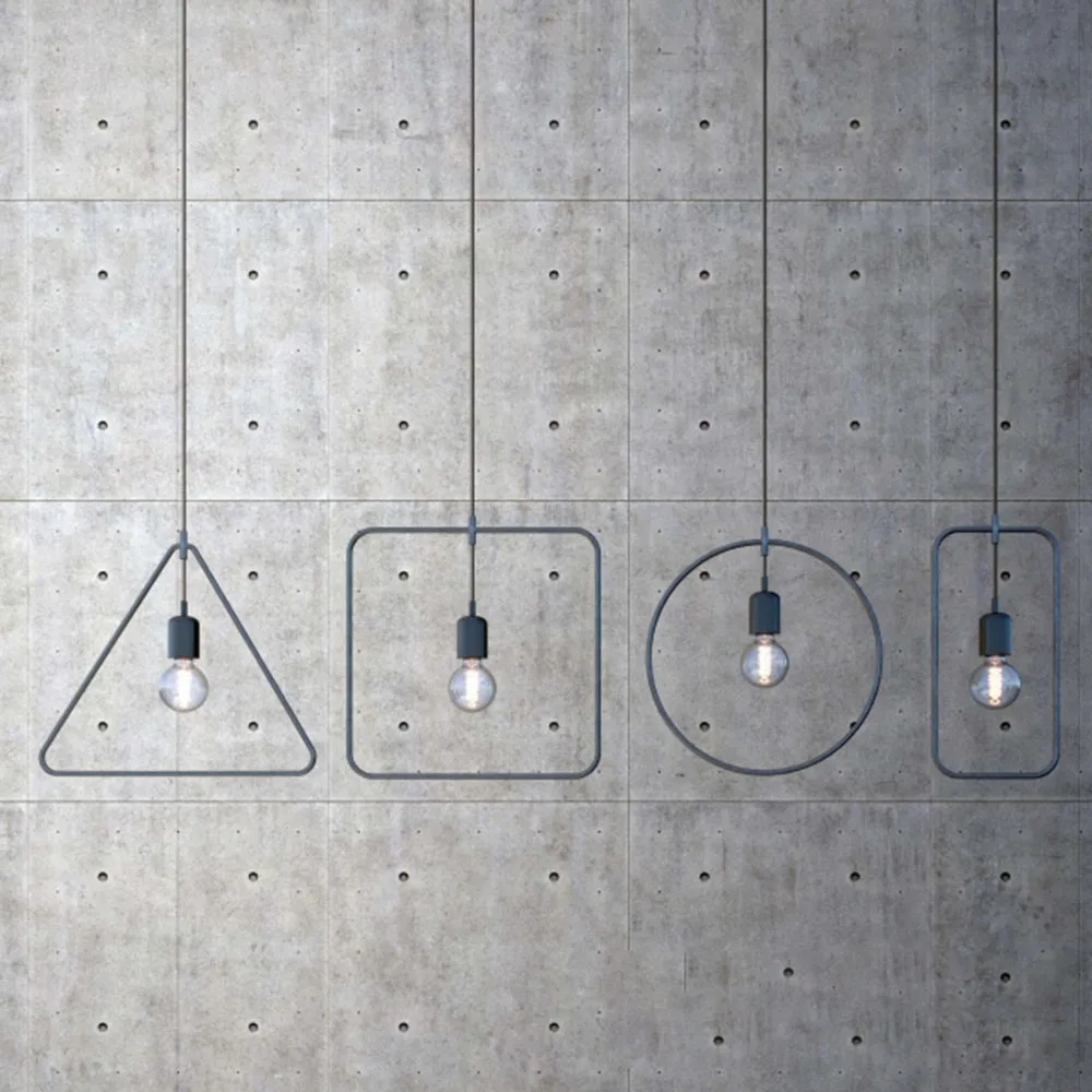 lighting – Droplight Geometric Pendant Lights 3ds Max