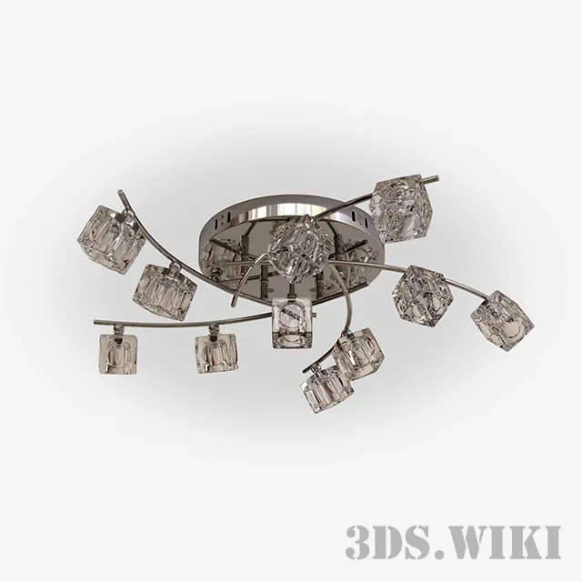 lighting – Eurosvet 4976/11 Quadro LED Ceiling Light 3ds Max