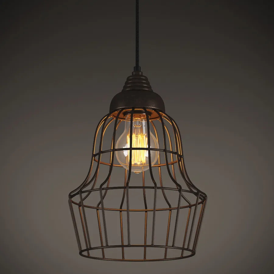 lighting – Evron metal frame chandelier CH091C-1 3ds Max