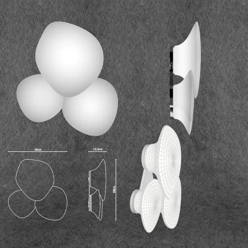 lighting – Fabbian  Lumi Mycena F07PMG Wall light 3ds Max