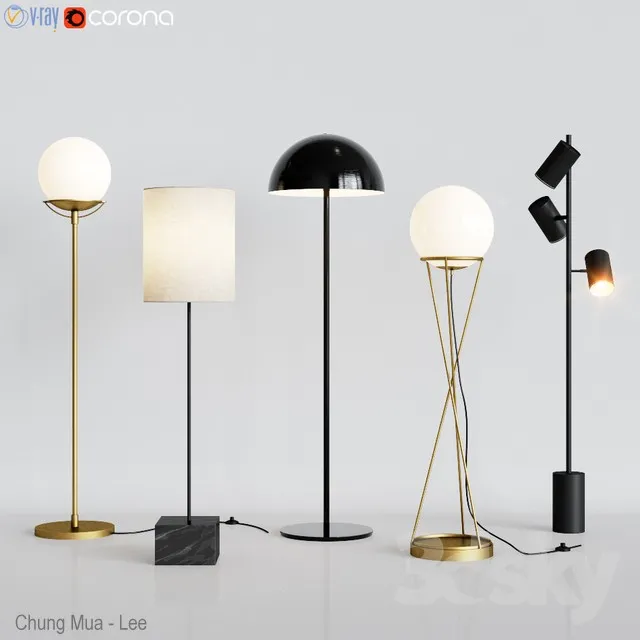LIGHTING – FLOOR LAMP – 3D MODELS – 3DS MAX – FREE DOWNLOAD – 12394