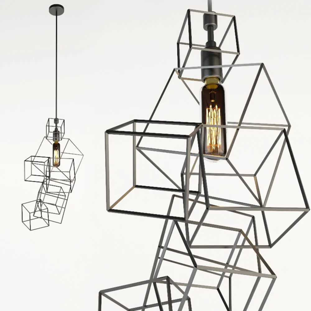 lighting – Framed Sculpture Pendant 3ds Max