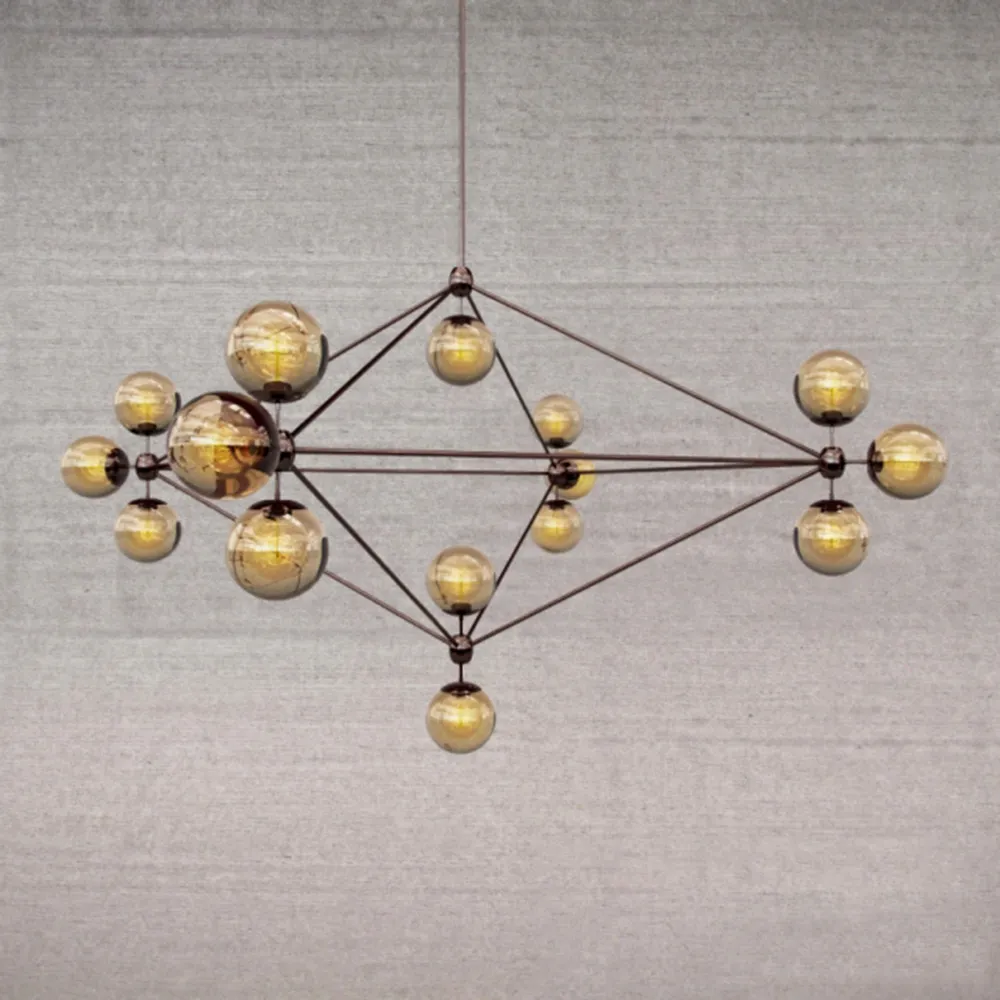 lighting – Glass pendant lamp led MODO 3ds Max