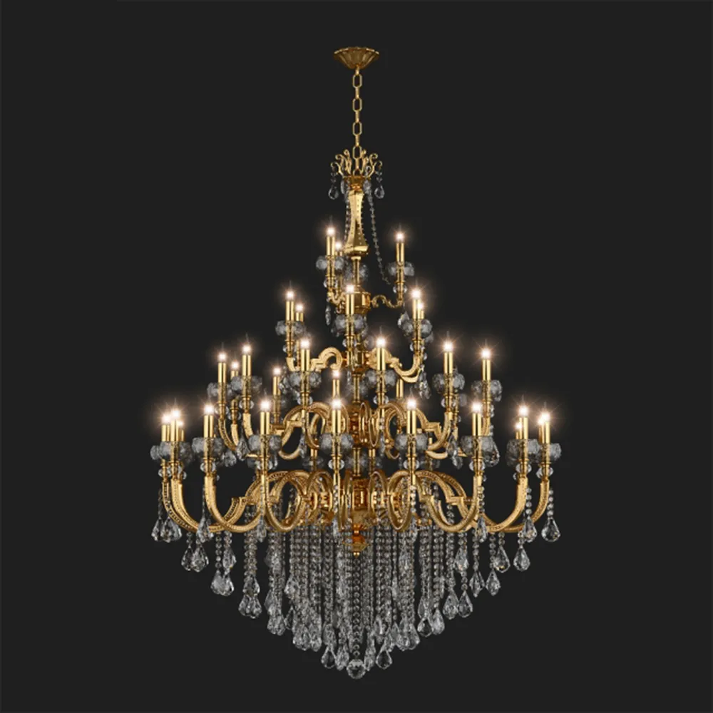 lighting – Gold chandelier Osgona MONTARE 787392 3ds Max