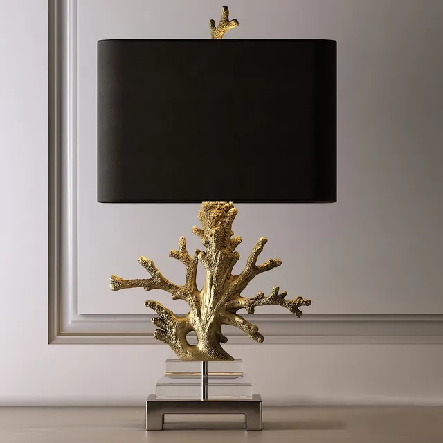 lighting – Gold Coral table lamp 3ds Max