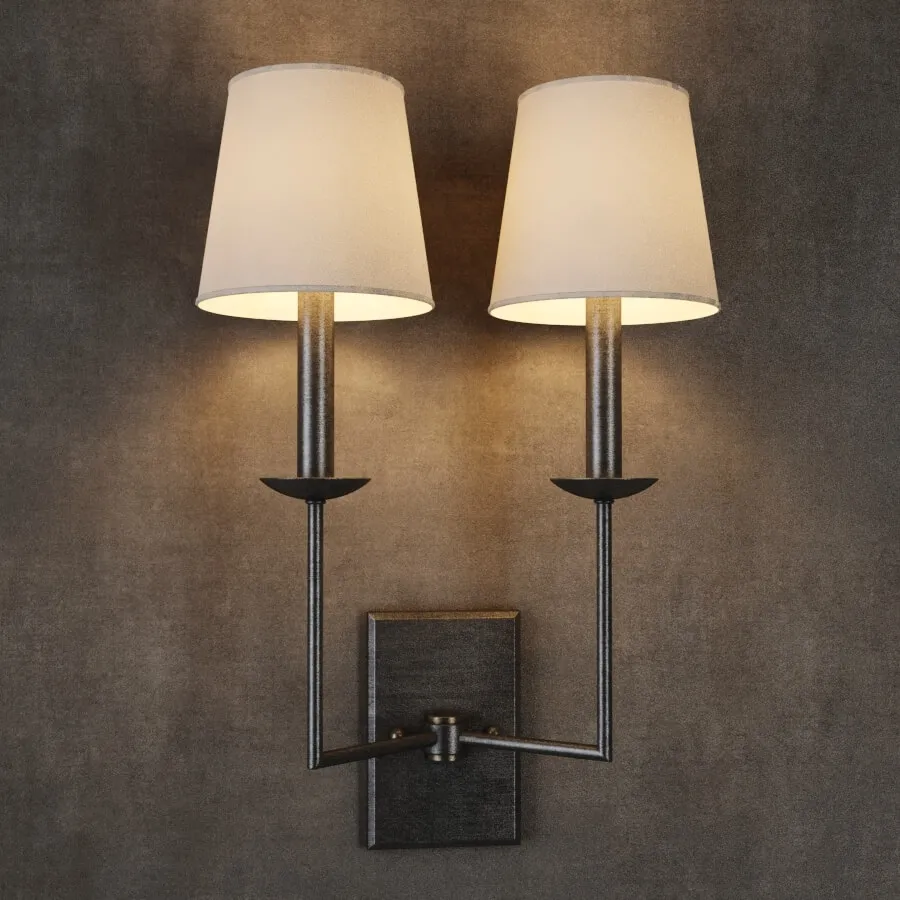 lighting – GRAMERCY HOME – THADDEUS SCONCE SN049-2-ABG 3ds Max