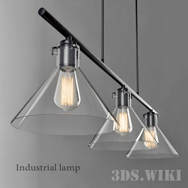 lighting – Industrial lamp 3ds Max