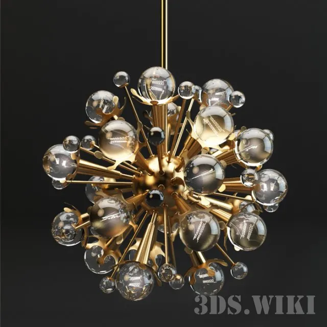 lighting – Jonathan Adler Sputnik chandelier 3ds Max
