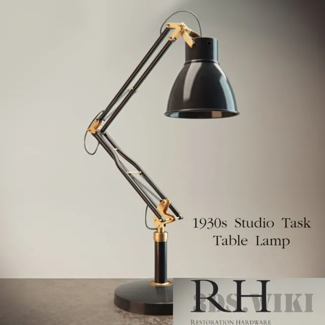 lighting – Lamp 1930s Studio Task 3ds Max