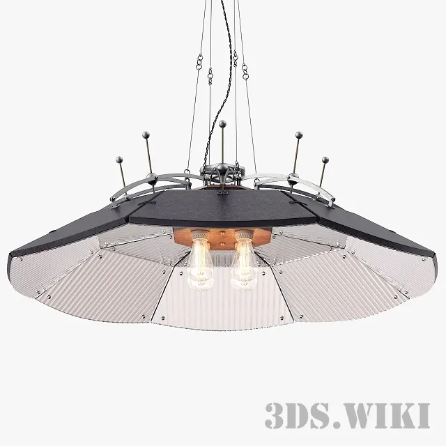 lighting – Large medical parabolic mirror lamp 3ds Max