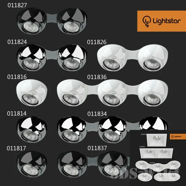 lighting – Lightstar recessed luminaires 3ds Max