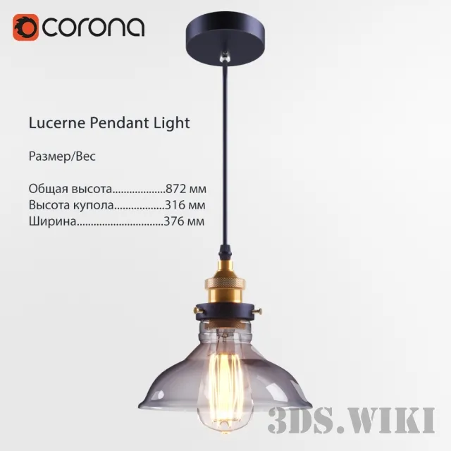 lighting – Lucerne Pendant Light 3ds Max