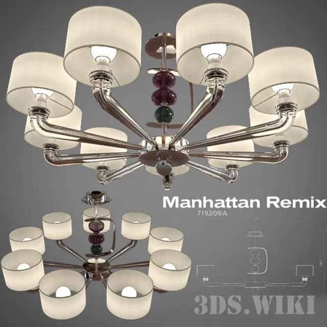 lighting – Manhattan Remix 7192 chandelier 3ds Max