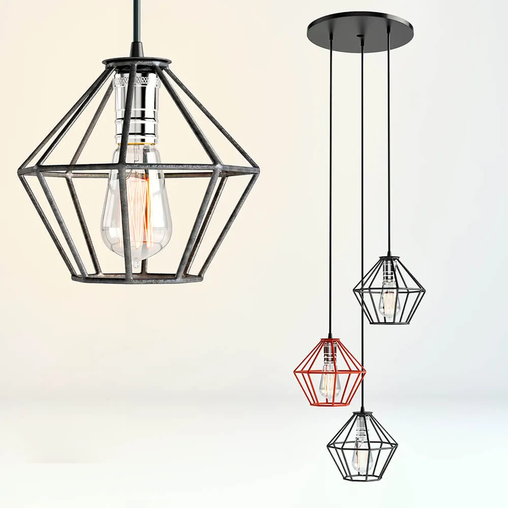lighting – Metal chandelier Treesome lamp 3ds Max