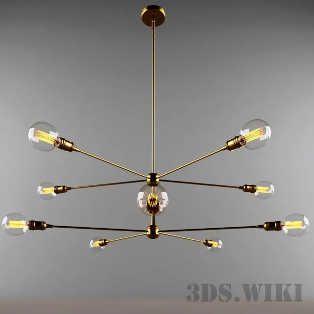 lighting – Napoleon Chandelier 3ds Max