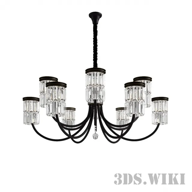 lighting – Newport 31106+6/C black+gold 3ds Max