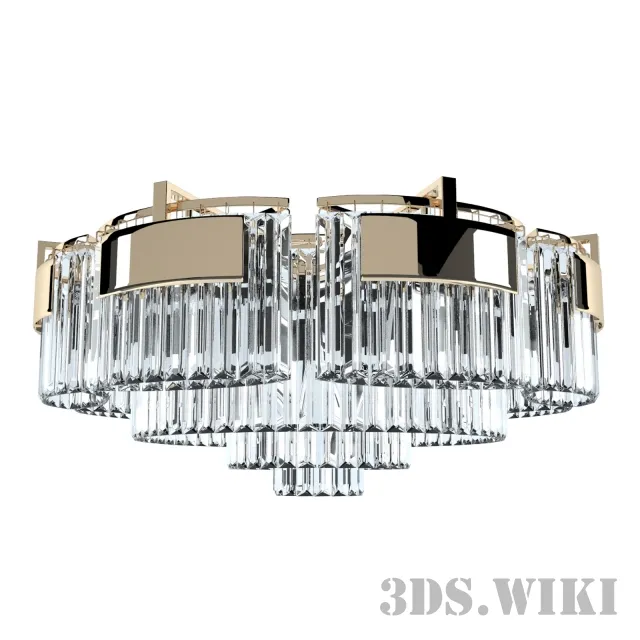 lighting – Newport 4356+6PL chrome gold 3ds Max