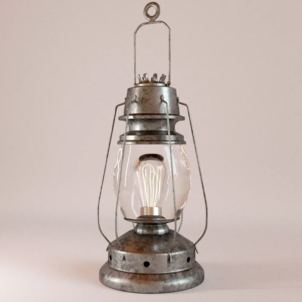 lighting – Old hanging lantern 3ds Max