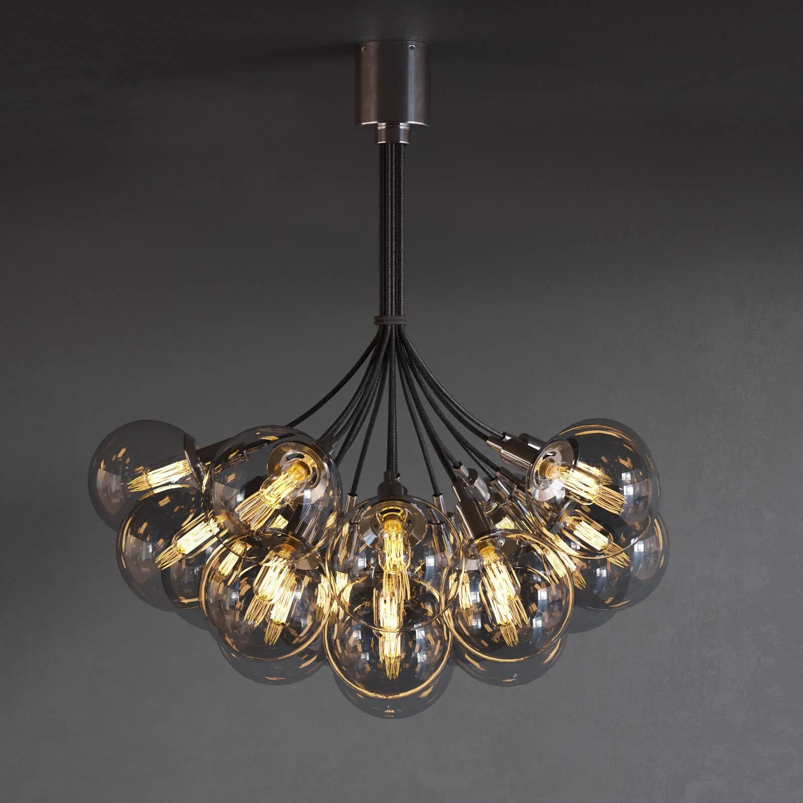lighting – Orb Cluster 19-Light Pendant 3ds Max